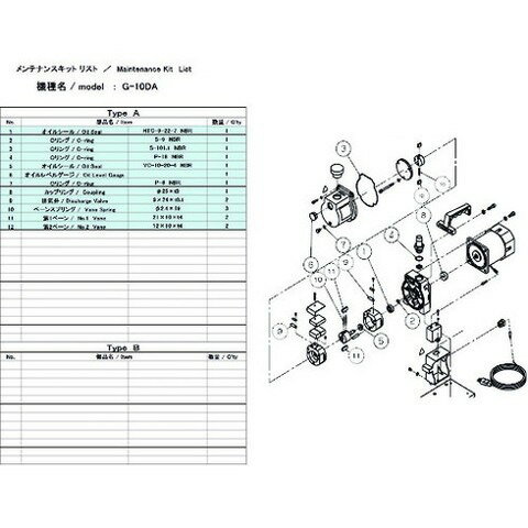 ULVAC G-10DA用メンテナンスキット G10DAMAINTENANCEKIT(代引不可)【送料無料】
