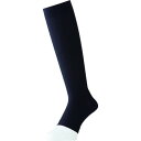 ミドリ安全 着圧ハイソックス オープントウ SO-19 ブラック M SO19M(代引不可)【送料無料】