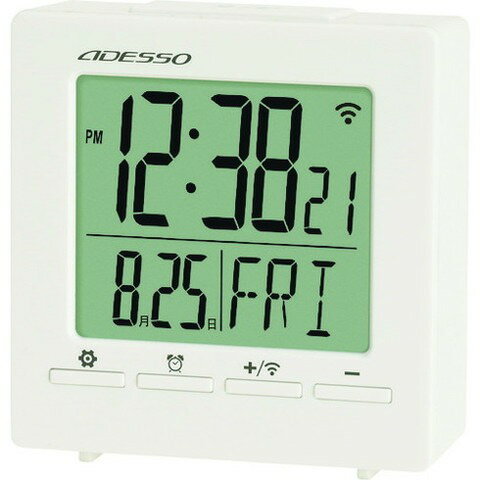 ADESSO 目覚マシ電波クロック OG99W(代引不可)
