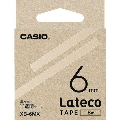 【商品詳細】●ラテコ（Lateco）専用の詰め替えテープになります。●新開発のラミネートサーマルテープで、擦れや汚れに対する耐久性に優れています。●強粘着でしっかり貼れて、はがす時に糊残りしにくいので、ファイルの再利用もできます。●テープ色：半透明●テープ幅(mm)：6●テープ長さ(m)：8●黒文字JANコード 4549526700606【代引きについて】こちらの商品は、代引きでの出荷は受け付けておりません。【送料について】北海道、沖縄、離島は送料を頂きます。