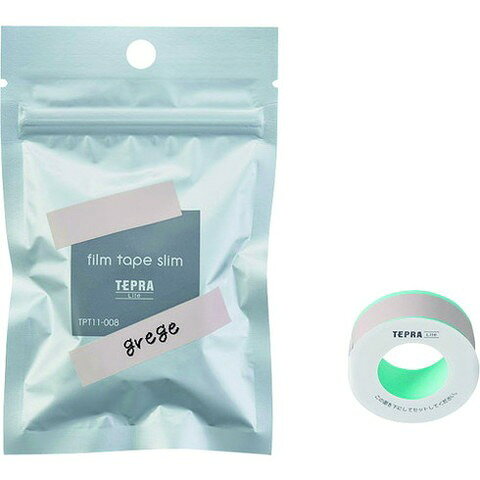 【商品詳細】●フィルムテープ：幅広い用途で使用できる丈夫なテープです。●事務所、備品、工具などのラべリングに。●タイプ：フィルムテープ●テープ色：グレージュ●テープ幅(mm)：11●テープ長さ(m)：4材質／仕上●フィルム注意●直射日光を避け、屋内での表示にご使用ください。JANコード 4971660776283【代引きについて】こちらの商品は、代引きでの出荷は受け付けておりません。【送料について】北海道、沖縄、離島は送料を頂きます。
