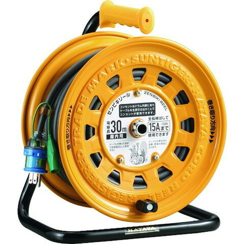 【商品詳細】●電線を全部引き出すとコンセントが使えます。●電線が熱を持たないので、電線の焼損や建物内での火災の危険を防ぎます。●故障の少ないシンプル構造です。●屋内用です。●建設業労働災害防止協会 推薦品です。●工場や現場など。●電線種：VCTソフトムケーブル●電線仕様長さ(m)：30●電線仕様太さ(［［MM2］］)：2.0●電線仕様芯数(C)：3●定格電圧(V)：100●定格電流(A)：15●コンセント仕様定格：2P・15A・125Vアース付●コンセント仕様形状：［［三相1］］●コンセント仕様個数：4●漏電遮断器仕様：漏電過負荷短絡保護兼用型●通電ランプ：〇●2P・3P兼用プラグ：〇●AC100V●過負荷短絡保護兼用漏電遮断器付●電源パイロットランプ付●2P/2P接地付兼用ニュートビプラグ付●コンセント防塵シャッター付●ブレーキストッパー付●電線長さ：30m●電線仕様：VCTソフトムケーブル2.0×3●製品定格：100・15A●コンセント定格：2P・15A・125V接地付材質／仕上●円盤：鉄板製注意●ZBG-301KXは建災防推薦品です。JANコード 4930510205007【代引きについて】こちらの商品は、代引きでの出荷は受け付けておりません。【送料について】北海道、沖縄、離島は送料を頂きます。