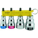 TOP 電動ドリル用ショートソケットセット EHS1724HS(代引不可)
