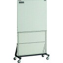 TRUSCO トラスコ ライトパンチングパネル パネリーナ W900×405×1705 全面パネル キャスター付 TUR72C(代引不可)【送料無料】