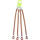 大洋 4本吊 インカリフティングスリングJIS 1.6t用×1m 4ILS1.6TX14K(代引不可)【送料無料】