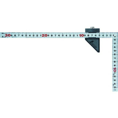 シンワ 曲尺平ピタ シルバー 30cm 表裏同目 ストッパー付 JIS 12438(代引不可)