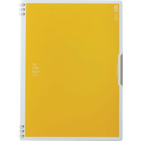 【商品詳細】●すぐ書けて、書きやすい。●効率アップリングノートです。●セパレートリングのため、リングが手に触れず書きやすいです。●しおりとして挟んでおけるブックマークフラップ付きです。●ミシン目付きなので、ページの切り離しができます。●切り離したページや書類を収納できる移動式ポケット付きです。●表紙がつながっているため、タイトルが書き込めます。●色：黄●規格：セミB5●タイプ：7mm横罫●縦(mm)：254●横(mm)：188●中紙(枚)：30●カバー色：黄●透明の移動ポケット付材質／仕上●表紙：不透明PPJANコード 4971660053247【代引きについて】こちらの商品は、代引きでの出荷は受け付けておりません。【送料について】北海道、沖縄、離島は送料を頂きます。