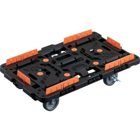 TRUSCO トラスコ 連結式樹脂製平台車 ビートル 700X450 自在5輪 内2輪ストッパー付...