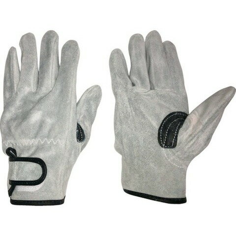 オタフク 床革手袋 我天 マジック止メ 銀アテ付キ M K493M(代引不可)