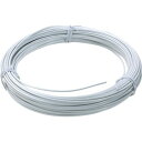 TRUSCO トラスコ カラー針金 ビニール被覆タイプ ホワイト 線径2.0mm TCW20W(代引不可)