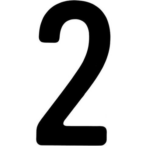 TRUSCO トラスコ カッティング文字50mm 黒 2 CS50BK2(代引不可)