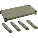 TRUSCO トラスコ プラ棚用 棚板セット 棚板間隔高サ372mm用脚4本付 ツヤ消シОD TPT345SMOD 組立品 組立設置不可(代引不可)