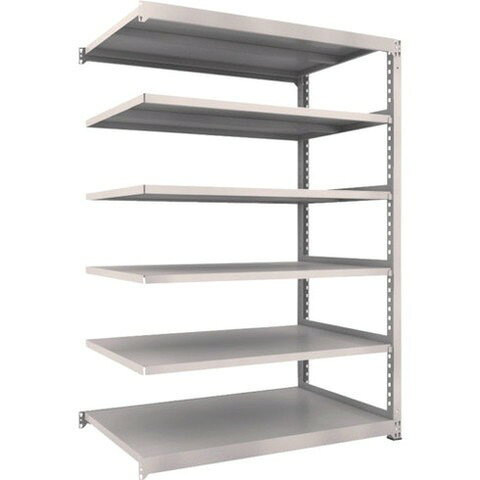 TRUSCO トラスコ M3型中量棚 1500X921XH2100 6段 連結 ネオグレー M37596B 組立品 ...
