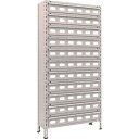 TRUSCO トラスコ 軽量棚 875X300X1800 スチール引出 小X66 ネオグレー 63V812A11 組立品 組立設置不可(代引不可)【送料無料】