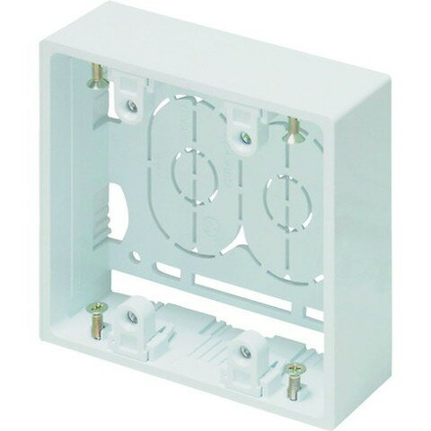 マサル ニュー・エフモール付属品 露出ボックス 2個用 浅型 ホワイト SFBA22(代引...