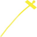 パンドウイット 旗型タイプナイロン結束バンド 黄 (1000本入) PLM1MM4Y(代引不可)【送料無料】