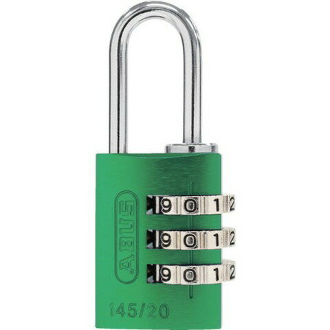 ABUS ナンバー可変式南京錠 145-20 グリーン 14520GR(代引不可)