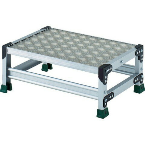 Rakuten - TRUSCO トラスコ アルミ合金製作業台 縞鋼板 1段 高サ0.25m 600X400 TSFC1625 組立品 組立設置不可(代引不可)【送料無料】