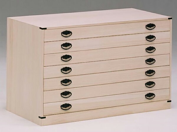 桐チェスト チェスト 幅100cm 桐 小袖 【大川家具 完成品 日本製】 7段 収納 国産 タンス(代引不可)【送料無料】
