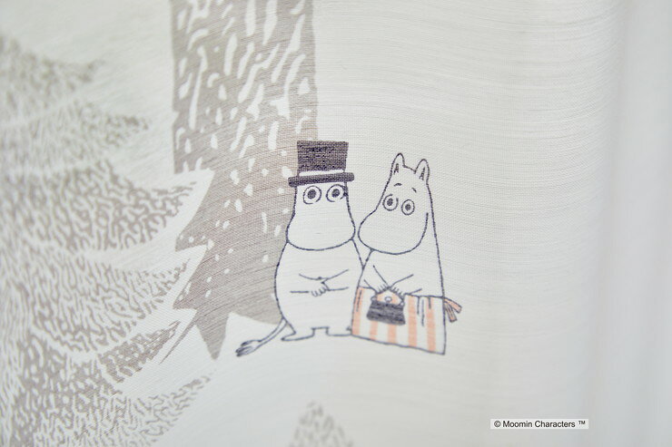 レースカーテン 日本製 ムーミン MOOMIN 【選べる3サイズ】 PUUT プート ウォッシ...