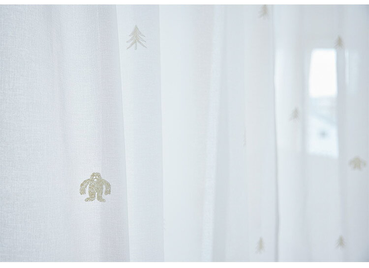 日本製 レースカーテン YETI VOILE イエティボイル DESIGN LIFE デザインライフ 1枚入 ウォッシャブル 洗える 北欧 おしゃれ(代引不可)【送料無料】 2