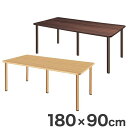 テーブル 180×90cm スタンダードテーブル 福祉介護用 テーブル 机(代引不可)【送料無料】