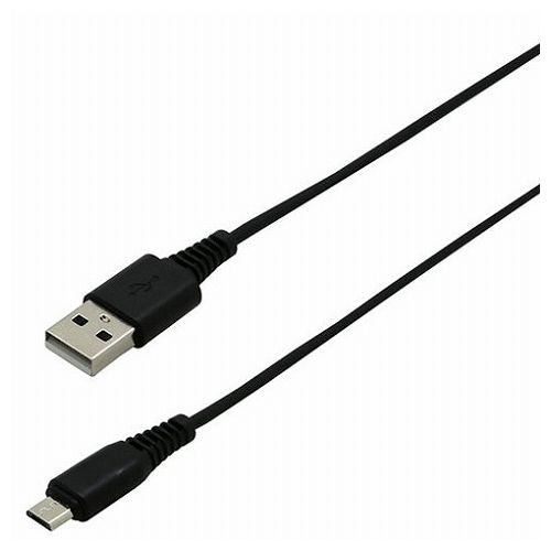 microUSB/TypeA通信・充電ケーブル2A1.0mBK(BUSAM100BK02L) 商品[メール便対象商品]