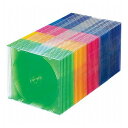 サンワサプライ Blu-ray・DVD・CDケース スリムタイプ・50枚セット・5色ミックス FCD-PU50MXN2(代引不可)