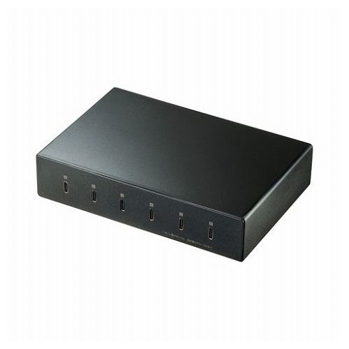 サンワサプライ USB Type-C充電器 6ポート・合計18A・高耐久タイプ ACA-IP81(代引不可)【送料無料】 サンワサプライ USB Type-C充電器 6ポート・合計18A・高耐久タイプ ACA-IP81(代引不可)【送料無料】