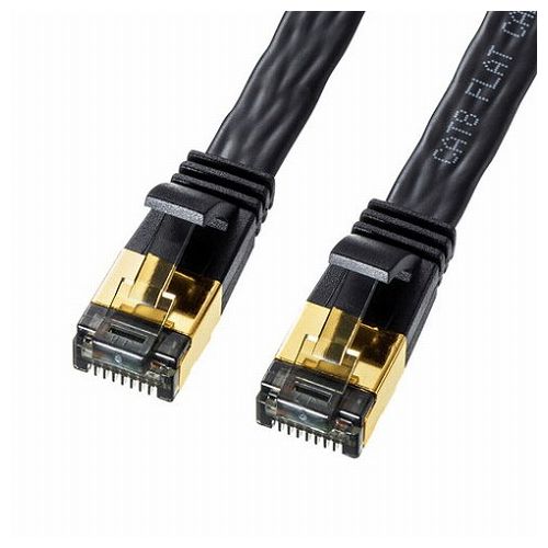 サンワサプライ カテゴリ8フラットLANケーブル KB-T8FL-03BK(代引不可)【メール便配送】【送料無料】 サンワサプライ カテゴリ8フラットLANケーブル KB-T8FL-03BK(代引不可)【メール便配送】【送料無料】