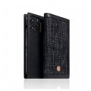 SLG Design Edition Calf Skin Leather Diary for iPhone 13 Pro 蒠^P[X ubN SD22134i13PBK(s)yz