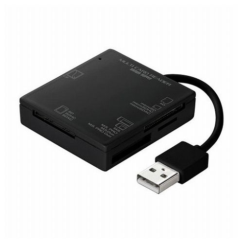 サンワサプライ USB2.0 カードリーダー 4スロット ブラック ADR-ML15BKN(代引不可)【メール便配送】【送料無料】 サンワサプライ USB2.0 カードリーダー 4スロット ブラック ADR-ML15BKN(代引不可)【メール便配送】【送料無料】