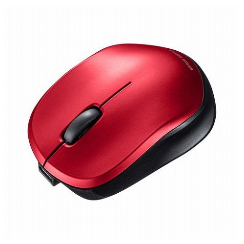 サンワサプライ 静音BluetoothブルーLEDマウス 充電式 レッド MA-BBS308R(代引不可)【送料無料】 サンワサプライ 静音BluetoothブルーLEDマウス 充電式 レッド MA-BBS308R(代引不可)【送料無料】