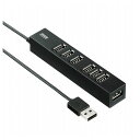 サンワサプライ USB2.0ハブ 7ポート USB-2H701BKN(代引不可)(2)