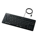 エレコム 有線静音コンパクトキーボード TK-FCM113SKBK(代引不可)【送料無料】