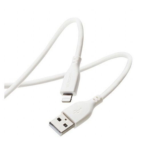 【5個セット】 エレコム なめらかLightningケーブル MPA-UALSS10WHX5(代引不可)【送料無料】