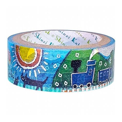 【5個セット】 シール堂 中原中也星ピエロ きらぴかマスキングテープ 夏の日の歌 ks-dt-10142X5(代引不可)