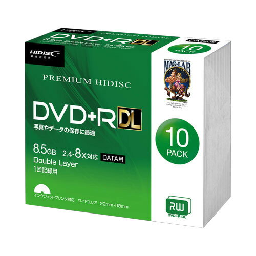 HIDISC DVD+R DL 8®б 8.5GB 1 ǡϿ 󥯥åȥץб10 ॱ HDVD+R85HP10SC(Բ)̵