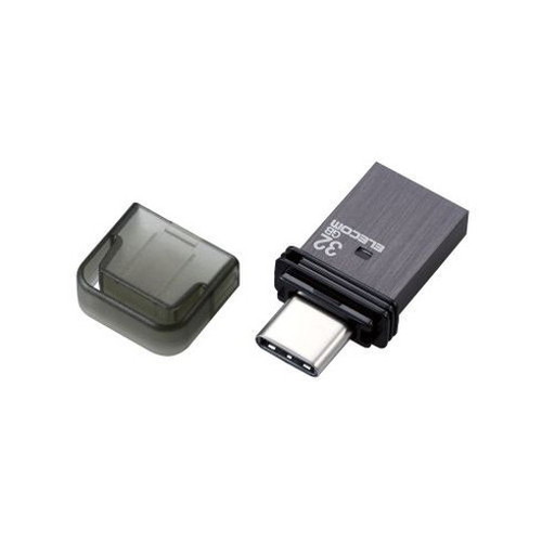エレコム キャップ式USB Type-C TM メモリ ブラック MF-CAU32032GBK(代引不可)【メール便配送】【送料無料】 エレコム キャップ式USB Type-C TM メモリ ブラック MF-CAU32032GBK(代引不可)【メール便配送】【送料無料】