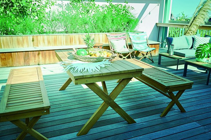 ベンチ 幅151×奥行45×高さ45 天然木 チーク オイル仕上(代引不可)【送料無料】 [2]