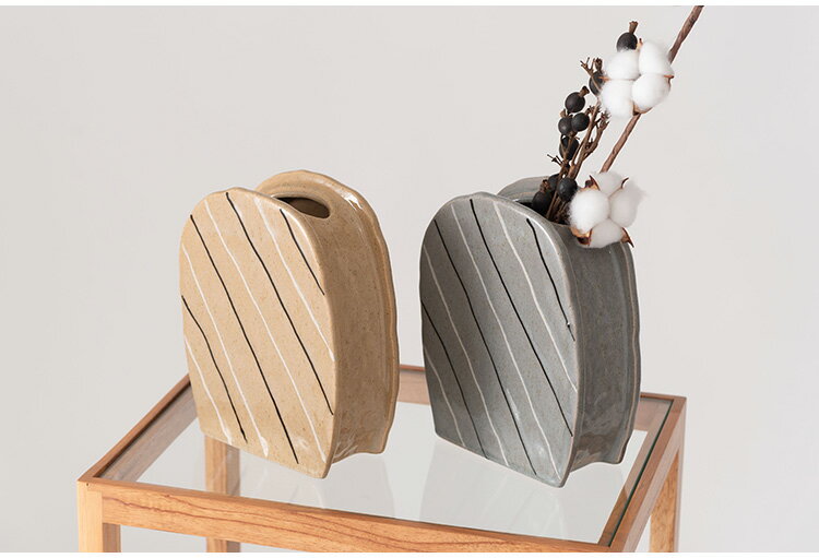 フラワーベース CLY-70 東谷 フラワーベース 花瓶 花びん かびん フラワースタンド 陶器 北欧 おしゃれ ドライフラワー シンプル 艶 生花 枝物 卓上 床置き 陶器製 和モダン モダン レトロ(代引不可)【送料無料】 [2]