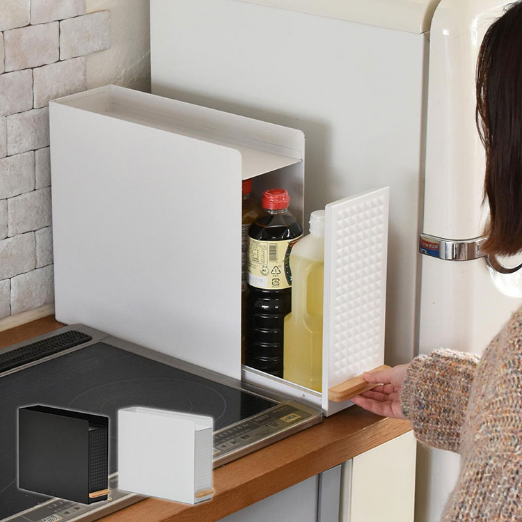 TREE スライド収納調味料ラック コンパクトタイプ コンパクトタイプ コンロ横収納に最適【幅12cm】スラ..