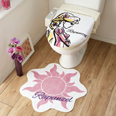 トイレ 蓋カバー トイレマット セット ラプンツェル マット トイレカバー キャラクター Disne