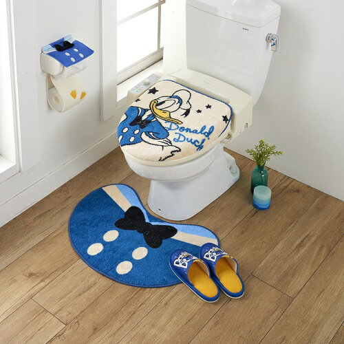 Disney ディズニー ドナルド トイレタリー 4点セット トイレフタカバー マット スリッパ トイレカバー キャラクター(代引不可)【送料無料】のサムネイル