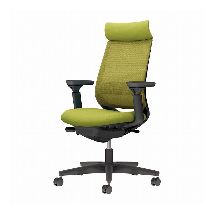 【メーカー直送】 コクヨ オフィスチェア 椅子 イス チェア ミトラ2 可動肘 ランバー付 ブラック ライトオリーブ C04-B332MU-BKQ4Q42 (代引不可)【送料無料】