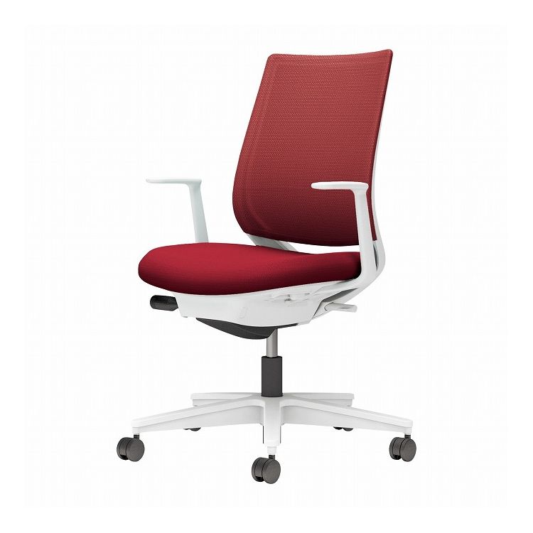 【メーカー直送】 コクヨ オフィスチェア 椅子 イス チェア ミトラ2 L型肘 ホワイトグレー カーマイン(代引不可)【送料無料】