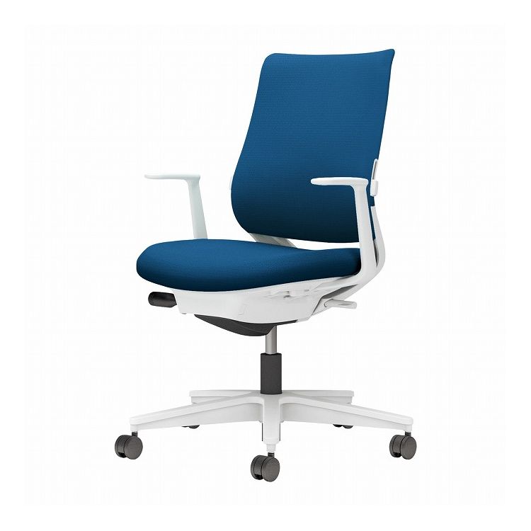 【メーカー直送】 コクヨ オフィスチェア 椅子 イス チェア ミトラ2 L型肘 ランバー付 ホワイトグレー プルシアンブルー(代引不可)【送料無料】