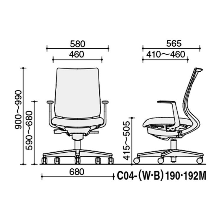 【メーカー直送】 コクヨ オフィスチェア 椅子 イス チェア ミトラ2 L型肘 ランバー付 ホワイトグレー ディープグリーン C04-W192MW-E1Q6Q62 (代引不可)【送料無料】