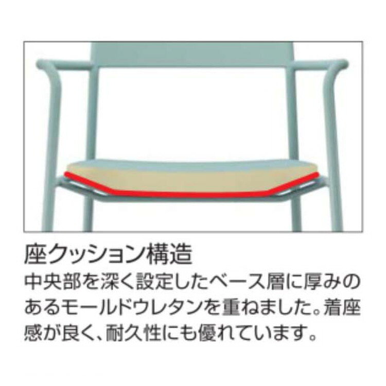 コクヨ 【メーカー直送】オフィスチェア エニー キャスタータイプ ライトグレー K01-Z211CU-E2G2E21 ライトグレー(代引不可)【送料無料】 [3]