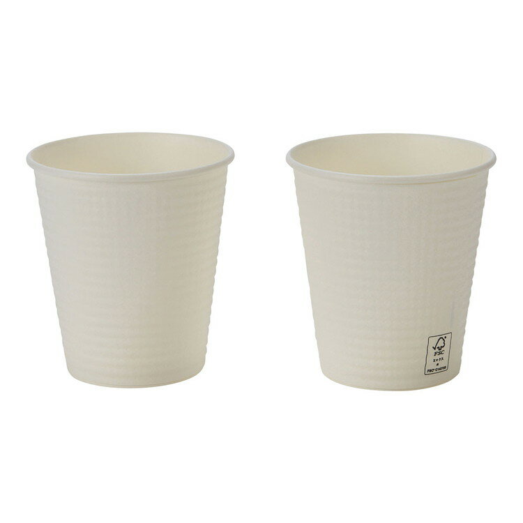 Paper Cups - FMXエンボスカップ ホワイト260ml(40個入)サンナップ4901627048801(代引不可)